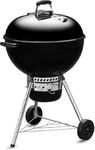 Weber 57Cm Orig Kettle Prem W/GBS Blk Asia Charcoal Grill (Black), Free Standing