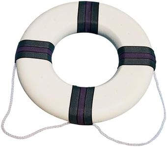 SWIMLINE HYDROTOOLS Life Savor Preserver Ring Buoy |Soft Foam Life Preserver Ring | 18" Diameter | Dual-Use Life Savor Ring Decoration | Includes Life Preserver Surround Rope | Lightweight & Durable