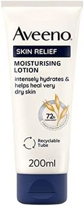 Aveeno Skin Relief Moisturising Lotion, With Soothing Triple Oat Complex & Shea Butter, Suitable For Sensitive Skin, 72-Hour Intense Hydration, Helps Relieve Very Dry and Tight Skin, Unscented, 200ml