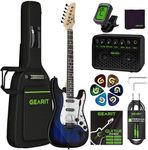 GEARit GI-150 Canyon Series, 39” Electric Guitar Set w/Amplifier, HSS Pickup with Coil Split, All-Inclusive Starter Kit with Tuner, Gig Bag, and Guitar Strap, Cable, Picks, Strings - Blueburst