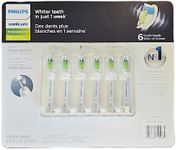 Philips Sonicare W DiamondClean HX6066 Replacement Brush Heads, 6 Full Size Medium Brush Heads - 1 Pack