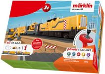 Märklin My World Construction Site Starter Kit - Electric Construction Train 48 cm with Remote Control - Includes Concrete Mixer and Excavator for Building Fans of Model Railways from 3 Years