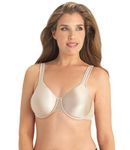 EXQUISITE FORM womens Exquisite Form Fully Women's Satin Underwire #9675123 T Shirt Bra, DAMASK, 42D US