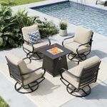 MFSTUDIO 5 Pieces Patio Conversatio