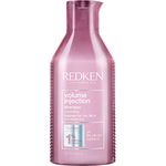 Redken Shampoo, Volume Injection Hair Shampoo, Lightweight Finish, Volumizing Shampoo, Adds Lift and Body, Adds Volume to Hair, For Fine, Flat and Processed Hair, Paraben Free