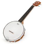 Kmise Banjo Ukulele 4 String Banjos lele Ukelele Uke Concert 23 Inch Size (Type 4)