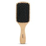 AGARO Wooden Paddle Hair Brush with Strong & flexible nylon bristles having Anti static ball tips, For Grooming, Straightening, Smoothing, Detangling Hair, ideal for Men, Women & Kids.