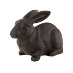 KAVSI Rabbit Decorative Door Stopper Bookends, Unique Cast Iron Decor Book Ends to Hold Heavy Duty Books, Vintage Antique Home Decor, Modern Living Room Library Office Shelf Doorstops