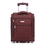 Flight Knight 45x36x20cm easyJet Underseat Carry On Non Priority Approved Hand Luggage Case - 2 Wheels - Ultra Lightweight Durable Soft Case Textile Cabin Suitcase