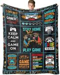 Video Game Gifts for Men Gifts for Video Game Lovers Men Game Blanket for Teen Boys Men Adults, Gamer Soft Comfortable Travel Blanket for Girls, Game Blankets Present for Kids Son Size 40“x50“