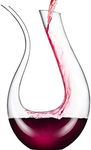 JYXETOV Wine Decanter Aerator Pourer Lead-Free Crystal Clear Glass Red White Wine Decanter Carafe Pitcher Suitable for Get-Together, Brithday, Christmas Holiday, New Year Party Gift