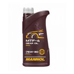 MANNOL 8104 MTF-4 SAE 75W-80 API GL-4 SYNTHETIC MANUAL GEARBOX DIFFERENTIAL OIL GETRIEBEOEL 1 LITRE IMPORTED FROM GERMANY