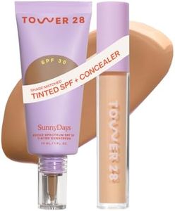 Tower 28 Swipe Serum Concealer in 7.0 + SunnyDays SPF 30 Tinted Moisturizer in 35 - Hydrating Medium-Full Coverage Concealer + 2-in-1 Buildable Coverage Foundation + Mineral Sunscreen (2 Count)