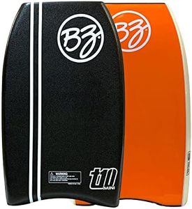 BZ BodyBoards - T-10 Mini - 21” Bodyboard - Kick Board - HDPE Slick - Crescent Tail - PHUZION Core -XPE Deck - Kickboarding - Body Surfing - Beach, Lake, Or Swimming Pool