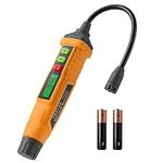 TopTes PT210S Gas Leak Detector, Natural Gas Detector with 4-inch Probe, Propane Leak Detector Locating Combustible Gases Like Natural Gas, Methane for Home, Measures%LEL (Incl. Batteries) - Orange