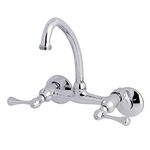 Kingston Brass KS374C Kingston Laundry Faucet, Polished Chrome