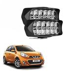 Vagary light off road Spot beam Universal for All Bikes and Cars driving fog light lamp White (set of 2) for Nissan Micra