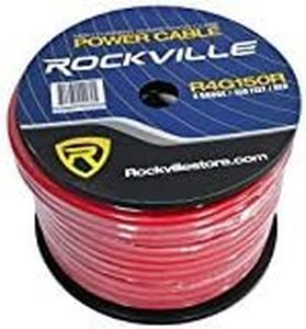 Rockville R4G150R 4 AWG Gauge 150 Feet Red Amp Power Wire Spool