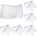 Artibetter 6pcs Fix Reusable Net Pants 6pcs Washable Mesh Pants Breathable Incontinence Pads Briefs for Woman Man L Blue