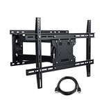 Atlantic 63607140 Full Motion TV Wall Mount w/HDMI 37"-84", Black