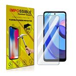 FCS PET Glossy Screen Protector for Motorola Moto E40 | Self Healing Flexible Glossy Unbreakable Soft Hydrogel Film Anti-Scratch Glossy Screen Guard | Front Glossy