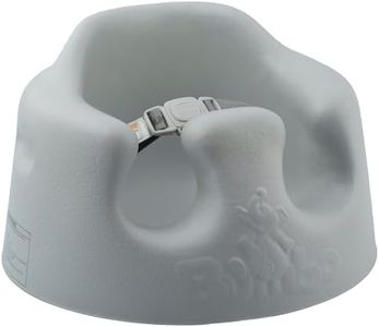 Bumbo B10060MPA3 Baby Infant Soft Foam Comfortable Wide Floor Seat with 3 Point Adjustable Harness, Gray
