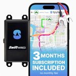 Spytec Swift Wired GPS Tracker for Cars with 3 Month Service, No Fees, GPS Tracking for Vehicles & Trucks, Easy Installation to Car Battery w/No Drain, 24/7 GPS Surveillance, USA & Worldwide Tracking