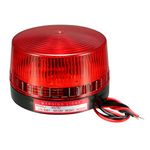 sourcing map LED Warning Light Bulb Flashing Industrial Signal Tower Lamp AC 220V Red LTE-5061