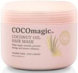 Cocomagic Coconut Oil Hair Mask - Repairs Damage, Prevents Frizz, Restores & Adds Shine | Protein Rich & Extra Hydrating | Paraben Free, Cruelty Free, Made in USA (8 oz)