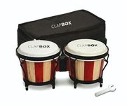 Clapbox Bongo ZHB-108A (6''+7'') with Padded Bag and Tuning Key, Striped Design