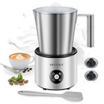 Secura Automatic Milk Frother, 4-in-1 Electric Milk Steamer, 17oz Detachable Hot/Cold Foam Maker, Milk Warmer for Latte, Cappuccinos, Macchiato, Hot Chocolate, with Silicone Spatula & 2 Whisks