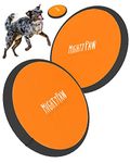 Mighty Paw Dog Frisbee - 2 Pack Fetch Toy - 10.5 Inch Lightweight Disc - Easy to Throw - Soft Catch Frisbee - Suitable for Small to Large Dogs and Puppies