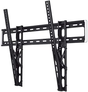 Hama Support mural TV inclinable ultra plat pour TV écran plat entre 117 cm et 229 cm (46" à 90"), jusqu'à 75 kg de charge supportée, VESA 800x600, Noir