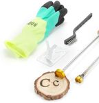 AIMOADO 1" Letter C Branding Irons, Steak Branding Irons Personalized for Hats Wood (Alphabet C and c)
