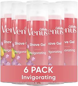 Gillette Venus Invigorating Mango & Hibiscus Scented Shave Gel, Women’s Shaving Cream, 7 oz Pack of 6 (42 oz total)