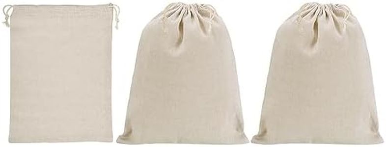 PATIKIL 12"x8" Coin Money Sacks Bag, 3Pcs Bank Deposit Change Transit Cash Bags with Drawstring Currency Gift Sacks Style 1, Beige