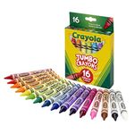 Crayola Jumbo Crayons 16Count, Multicolor