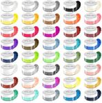 MARBLERS Cosmetic Grade Mica Powder [Mica 40 Colour Set] | 5g / Colour | Pearlescent Pigment | Dye | Non-Toxic | Vegan | Cruelty-Free | Festival, Rave & Party Makeup | Eye, Hair, Nail Polish, Eyeshadow, Soap, Candle, Lip Gloss, Bath Bombs