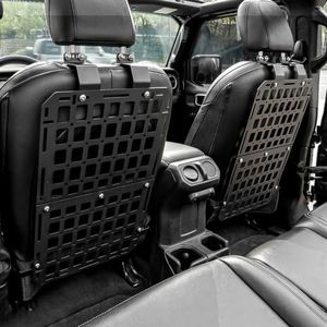 Tecbaba Tactical Seat Back Molle Panel Compatible with 2020-2026 Jeep Gladiator 2018-2026 Wrangler JLU 4XE 2-Seat Set (4 Panels) for Both Driver and Passenger Sides 2025 Gladiator Accessories