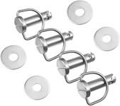 LangPu Fastener-1/4 Turn with Washers, Saddlebag Mounting Pin Bolts, Motorcycle Saddle Bag Fasteners Pins Fits for Harley Touring Softail Road King Electra Street Glide All Years