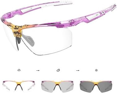 SCVCN Photochromique Lunette de Cyclisme Sport Homme Femme Transparente Vélo VTT UV400 Pêche Course Conduite Pêche Volleyball Golf Softball 06