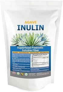 Inulin Powder (16oz/1lbs) Gentle Agave Inulin Prebiotic Soluble Fiber Supplement for Digestive Support, Gut Health, Vegan Baking, Smoothies & Drinks