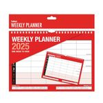 2025 Week to View 5 Person Weekly Planner Spiral Bound Hanging Wall Calendar Family Organiser 8124