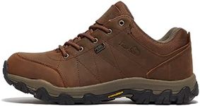 Peter Storm Women’s Lindale Walking Shoe with High Traction Rubber Sole for All Seasons, Durable Leather Upper (Brown, UK Footwear Size System, Adult, Women, Numeric, Medium, 6)