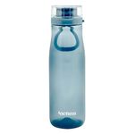 Kichna The Quencher Sports Water Bottle BPA Free Plastic Leakproof Drinking Bottle with Carry-on Loop and Flip Lid for Gym, Hiking, Yoga and Travel 700ml - Powder Blue