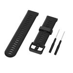 Huabao 22mm Silicone Strap for Garmin Forerunner 935/ Forerunner 945/Approach S60/Garmin Fenix 5 (Black)