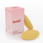 Susal 2% Salicylic Acid & Sulfur (Sulphur) Soap For Back & Body Acne, Strawberry Legs & Blemishes (Pack of 2) | Suitable For All Skin Types | 75 Gm/Soap