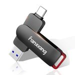 USB Drive 512GB, External SSD USB 560MB/s 2-in-1 Dual Flash Drive USB Type C+ USB A 3.2 Gen2 Fast Solid State Drive Stick for iPhone 15/Android/PS5/Tablet/PC/Mac