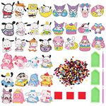 MEGZIHXN Kawaii Diamond Painting Stickers,36 Pcs Dog And Princess Gem Art Diamond Painting Art Stickers Kits For Water Bottle Notebook Handbag Laptop Phone