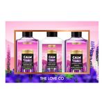 THE LOVE CO. Lavender Gift Collection | Indulge in Travel Pack Shower Gel, Body Lotion & Shampoo | Ideal Birthday & Special Occasion Hamper - Pack of 3